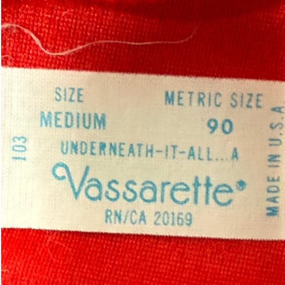 Vintage 70s Vassarette Red Fleece Hooded Robe Women’s Medium 52” Long USA Made - Picture 6 of 7